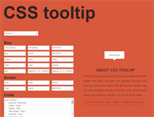 Tablet Screenshot of csstooltip.com